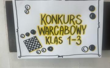 Szkolny Turnieju Warcabowego klas 1-3