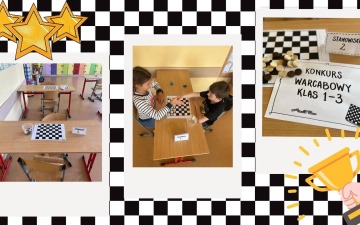 Szkolny Konkursu Warcabowy dla klas 1-3